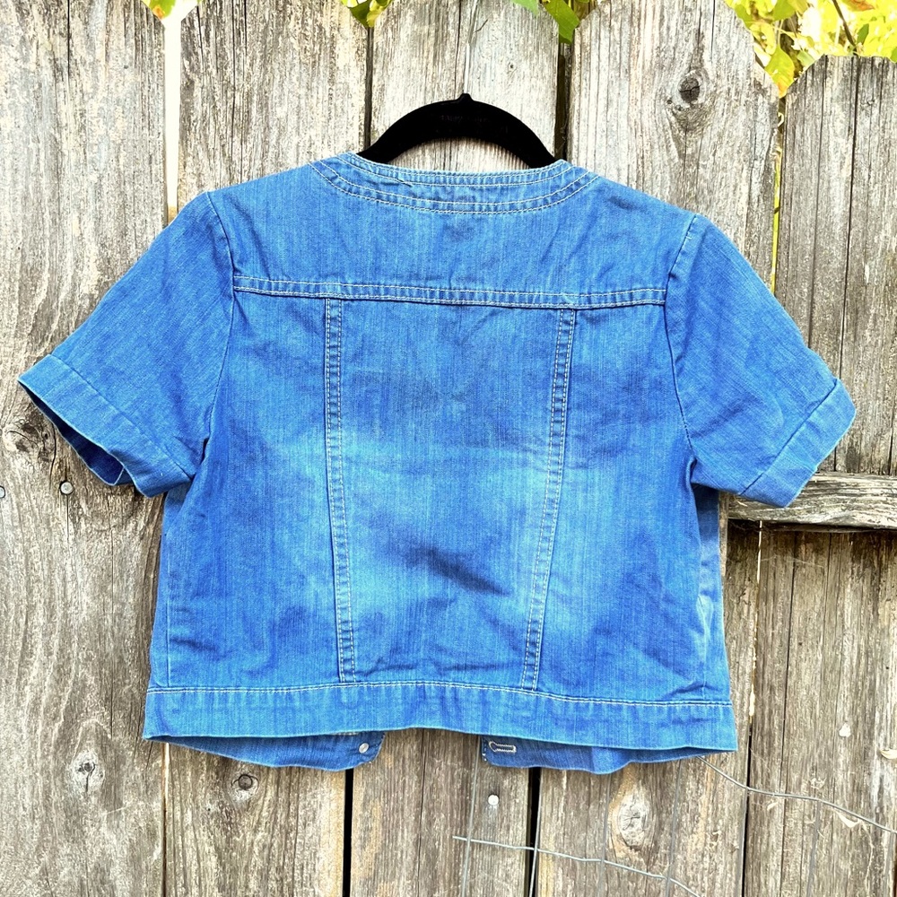 Crop denim jacket - Picture 2 of 4
